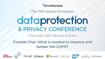 Fireside Chat: GDPR - The 11th Annual European Data Protection & Privacy Conference