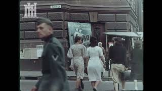 Немецкая оккупация Харькова Советский Союз 1942 г. Цветная видеозапись Второй мировой войны 1440p