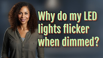 Why do my LED lights flicker when dimmed?