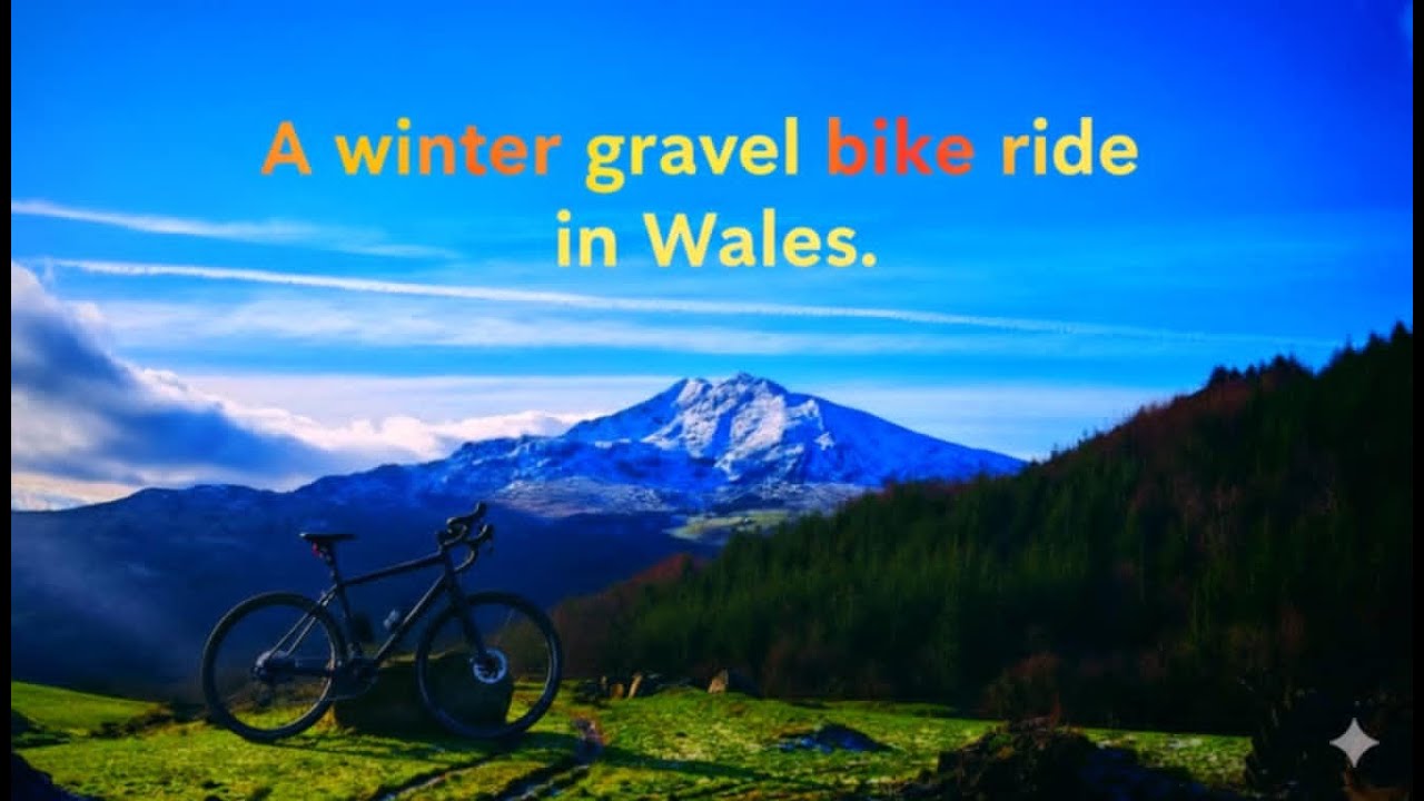 Winter gravel bike ride in Wales
