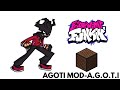 Friday Night Funkin&#39; VS Agoti Mod - A.G.O.T.I [Minecraft Note Block Cover]