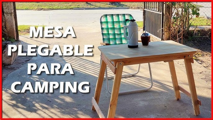 COMO HACER MESA PLEGABLE CON PALLETS// DIY// how to make folding table with  pallets 