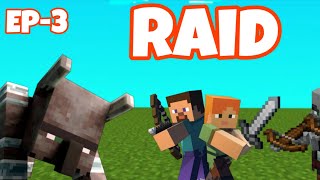 Pillegar Raided My Village (EP-3 Minecraft)