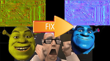 How to change color of Normal map from green to blue?