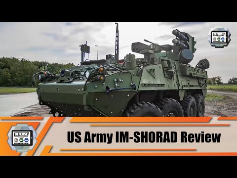 IM-SHORAD mobile air defense system on Stryker A1 armored vehicle General Dynamics for US Army