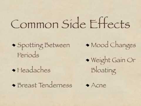 What Are The Side Effects Of The Pill - YouTube