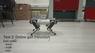 Tests of MORS Quadruped Robot with Convex MPC Locomotion Controller