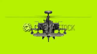CinemaStock - 3D-Animation - Apache Helicopter that fires rockets towards the rear