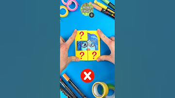Try to Solve Paper Craft Impossible Puzzle with Cute Sadness by Inside Out #insideout #papercraft