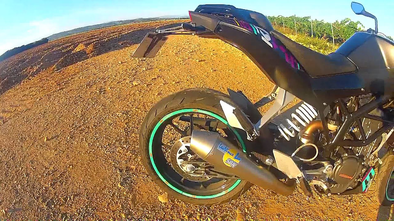 Ktm Duke 125 Kit déco black green Pot LeoVince YouTube