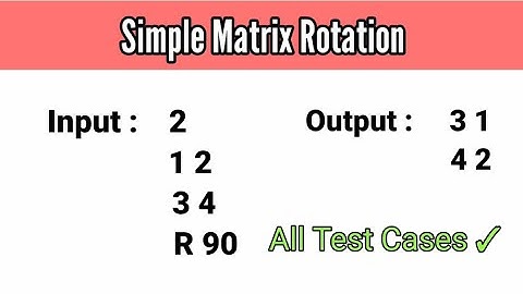 Simple Matrix Rotation Python Telugu|CCBP Nxtwave|List Comprehension|Competitive Programs|RajPython