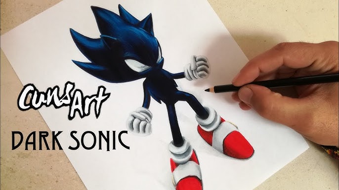 Como DESENHAR o DARK SONIC - Como DIBUJAR a DARK SONIC - How to