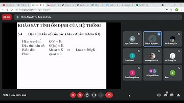 Tiến Nguyễn Thanh - Học phần Lý thuyết điều khiển 1 Buổi 7 - Đại Học Giao Thông Vận Tải TPHCM