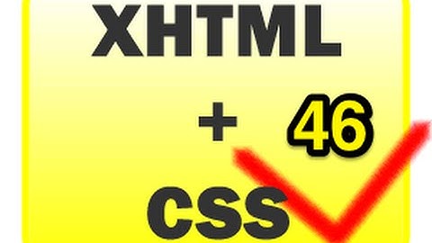 xHTML&CSS 46 - Code ir Pre tagai