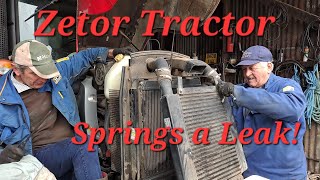 Zetor Tractor Radiator Removal  How to remove it .