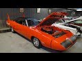 Driving a 1970 Hemi Superbird from the Bob Marvin Collection at The Shed in Warroad, Mn.