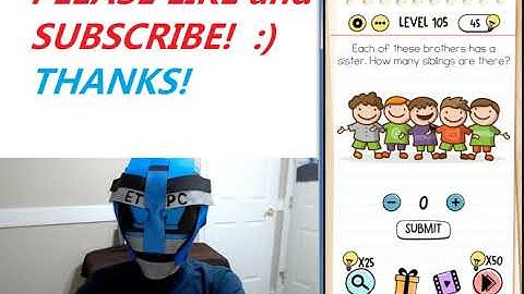 BRAIN TEST LEVEL 105 WALKTHROUGH WITH ANSWERS