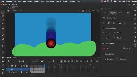 Adobe Animate CC 2020 Ball Bounce Tutorial