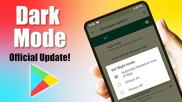 How to enable dark mode in google play store - Official Update!