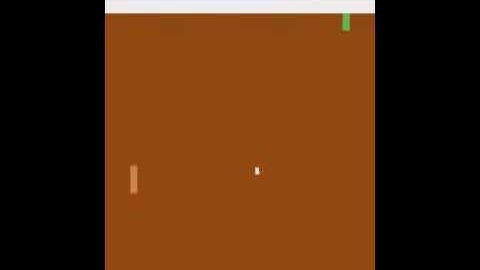 Pong agent learnt using Policy gradients smashes the opponent