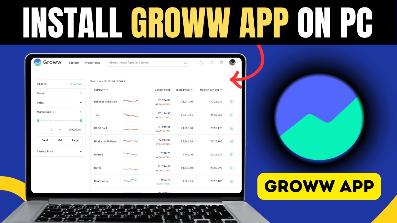 How To Use & Download Groww App on PC & Laptop | Windows 11/10 Guide 🚀💻
