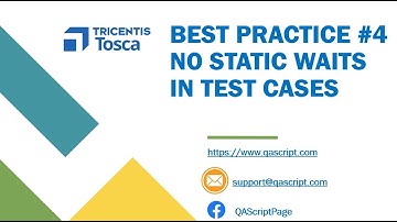 Tosca Tutorial | Lesson 100 - No Static Waits in Test Cases | Best Practices |