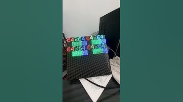 Led matrix scrolling text