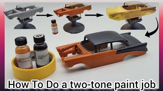 How To: Do a twotone paint job on a scale model car body