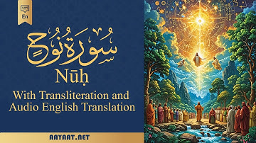 Surat Nūḥ | سورة نُوح | English audio Translation with 40+ Translation in subtitle