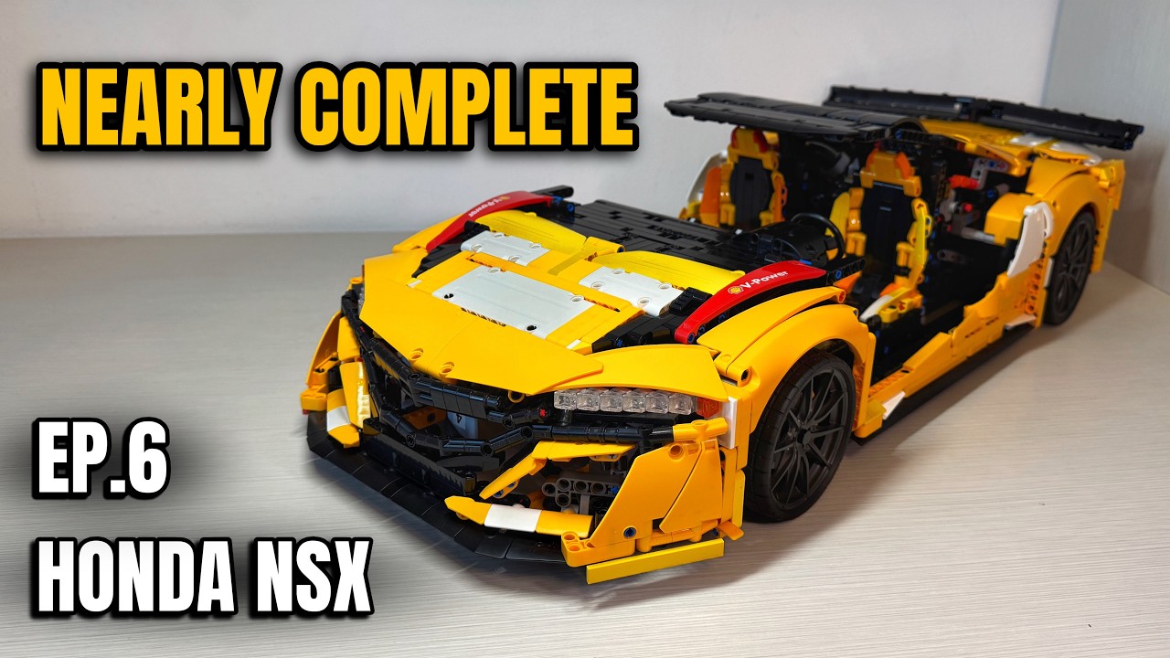 Bumper, Headlights and Opening Hood: LEGO Technic Honda NSX MOC