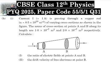 Class 12th Physics | Answer Key 2025 | CBSE Board | PYQ 2025 | Paper Code 55-5-1 | Set 1 | Q31