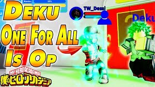 Deku One For All is OP | Boku No Roblox Remastered