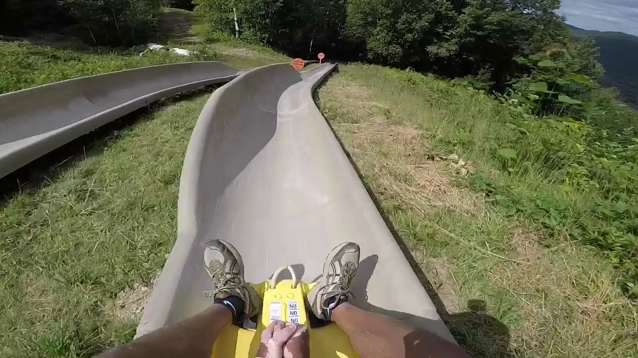 Attitash Mountain Alpine Slide YouTube