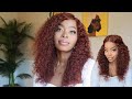 Reddish Brown Lace Frontal Curly Wig🔥| Fall &amp; Winter Hair| Ft. Unice Hair