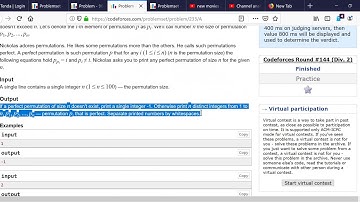 233A Perfect Permutation codeforces problem