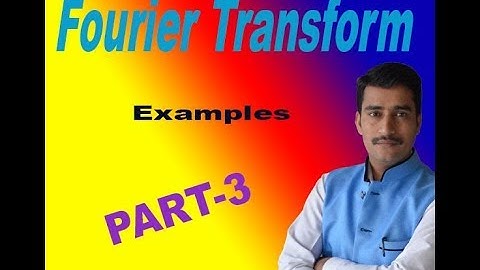 Fourier Transform examples (PART-3) VTU Engineering maths 3