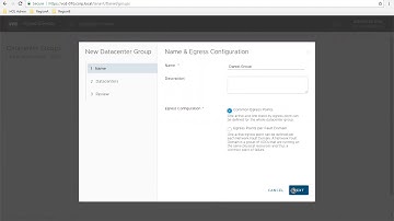 Creation of a Datacenter Group inside of vCD to support Cross-VDC networking