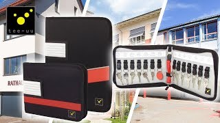 Tee-uu KEYSAFE XL Schlüsselmappe für 28 Schlüssel Schlüsselorganizer