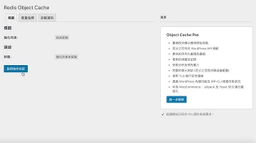 設定Redis Object Cache