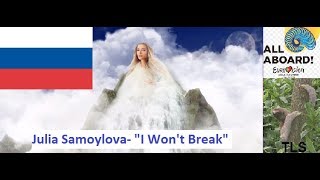 Russia Eurovision Song Contest ESC 2018 Review Reaction Julia Samoylova &quot;I Won&#39;t Break&quot;