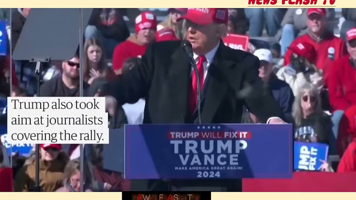 MOMENT TRUMP SAYS HE SHOULDN'T HAVE LEFT WHITE HOUSE