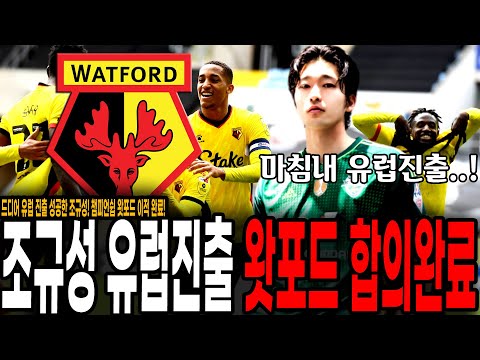 <strong>왓포드</strong> FC 이적 개인합의 완료! 드디어 유럽가네 ㄷㄷ