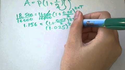 Compound Interest Semi Annual Unknown Time in Years