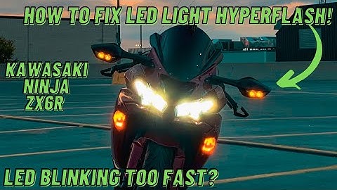 How To Fix HyperFlash | LED blinking too fast | The Easiest Way On Motorcycle | Kawasaki Ninja ZX6R