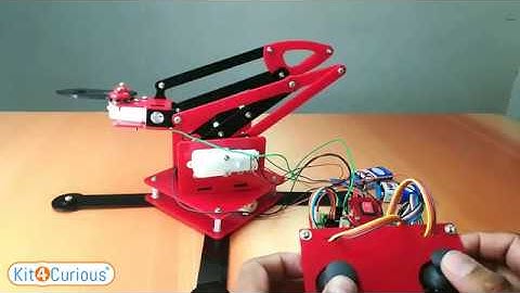 Arduino and Joystick controlled Robotic Arm - Kit4Curious Arduino MY Arm