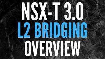 NSX-T L2 Bridging Overview