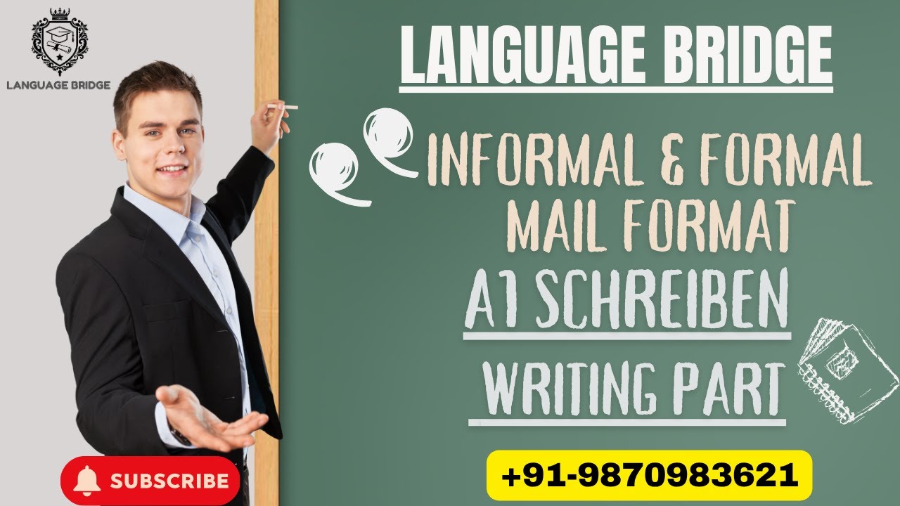 INFORMAL & FORMAL MAIL FORMAT || A1 Schreiben || Writing Part || Learn ...