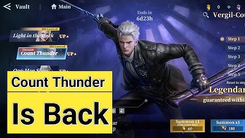 Count Thunder is Back | Vergil CT Rerun | Devil may cry peak of combat #dmcpoc