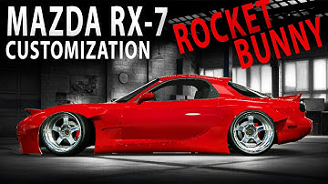 NFS NO LIMITS - Mazda RX-7  (Rocket Bunny)(Customization and Gameplay)
