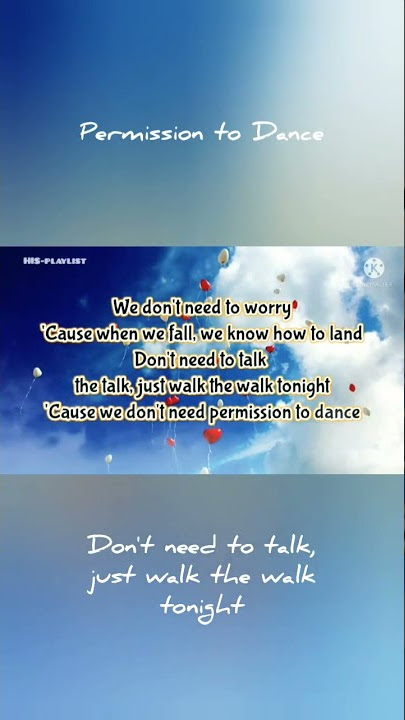 Permission to Dance - BTS (Lyrics) || WA Story #shorts
